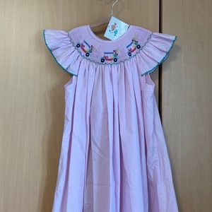 Smocked Golf cart dress